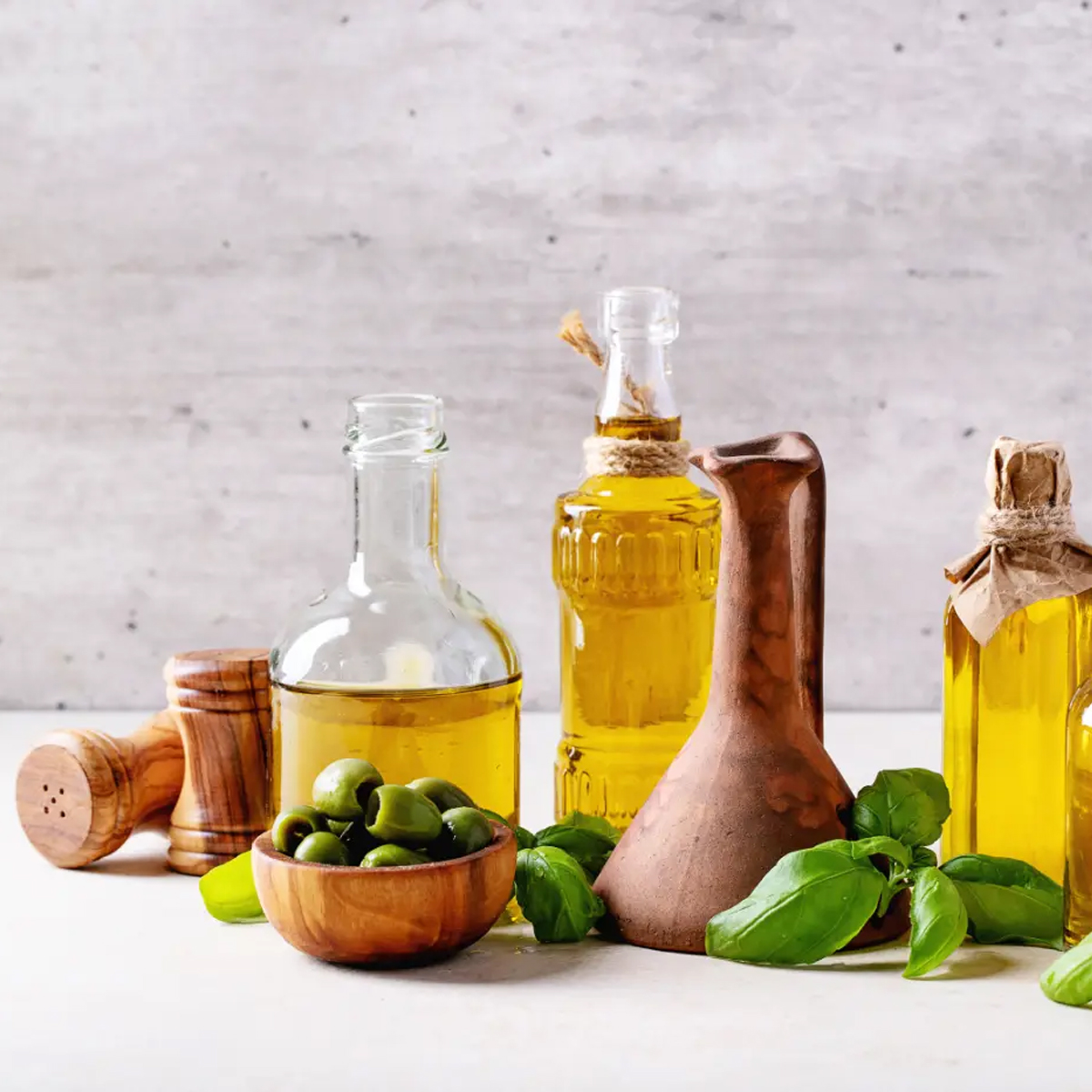 Organic Lemongrass Essential Oil with fresh lemongrass stalks