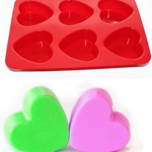 6 Cavity Heart Mold 120g Light – Candle, Soap & Resin Making