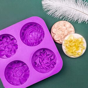 51uc25WohmL 4 Cavity Oval Flower Mold – 75g Candle, Soap & Resin Making