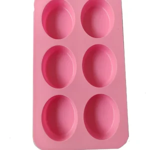 6 Cavity Oval Mold 100g Light – For Candles, Soaps & Crafts