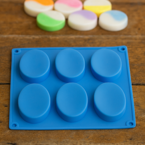 6 cavity oval mold 100g heavy for soap making