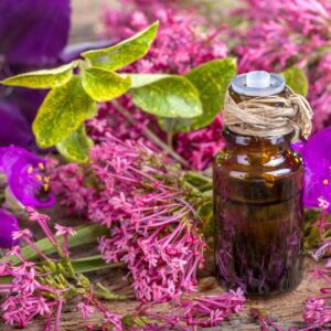 Clary Sage essential oil bottle for aromatherapy and skincare