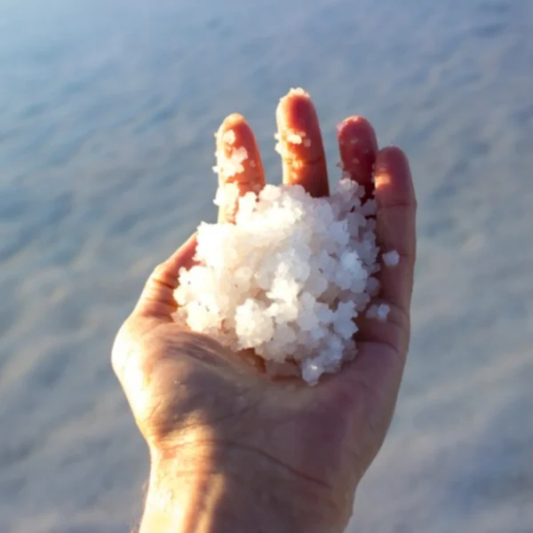 Dead Sea Salt crystals for skincare and bath therapy